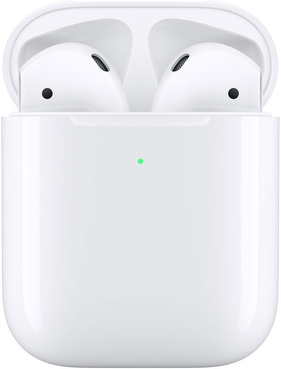 Беспроводные наушники  Apple AirPods 2 с беспроводным зарядным футляром (MRXJ2RU/A), белый