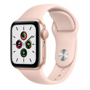 Умные часы Apple Watch SE GPS 40мм Aluminum Case with Sport Band, золотистый/розовый песок