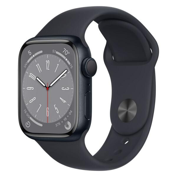 Умные часы Apple Watch Series 8 45mm Midnight Aluminium Sport M/L