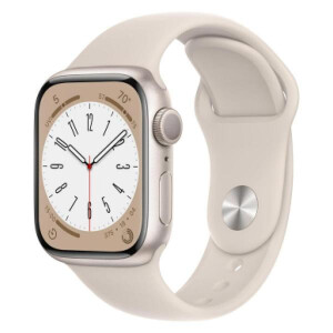 Умные часы Apple Watch Series 8 45 мм Aluminium Case, starlight Sport Band