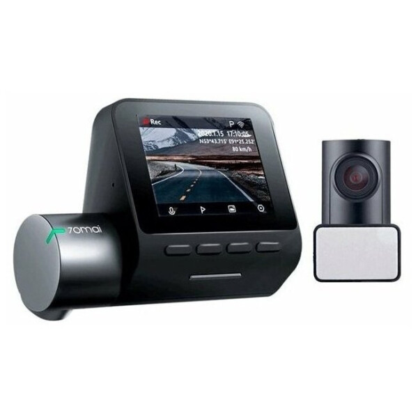 Видеорегистратор 70mai Dash Cam Pro Plus+Rear Cam Set A500S-1, 2 камеры, ГЛОНАСС, черный
