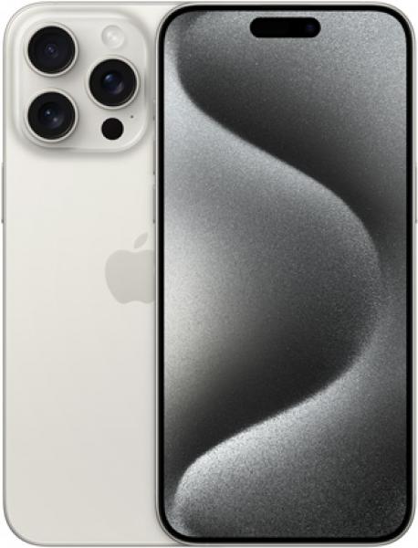Смартфон Apple iPhone 15 Pro Max 256 ГБ, Dual: nano SIM + eSIM, White Titanium
